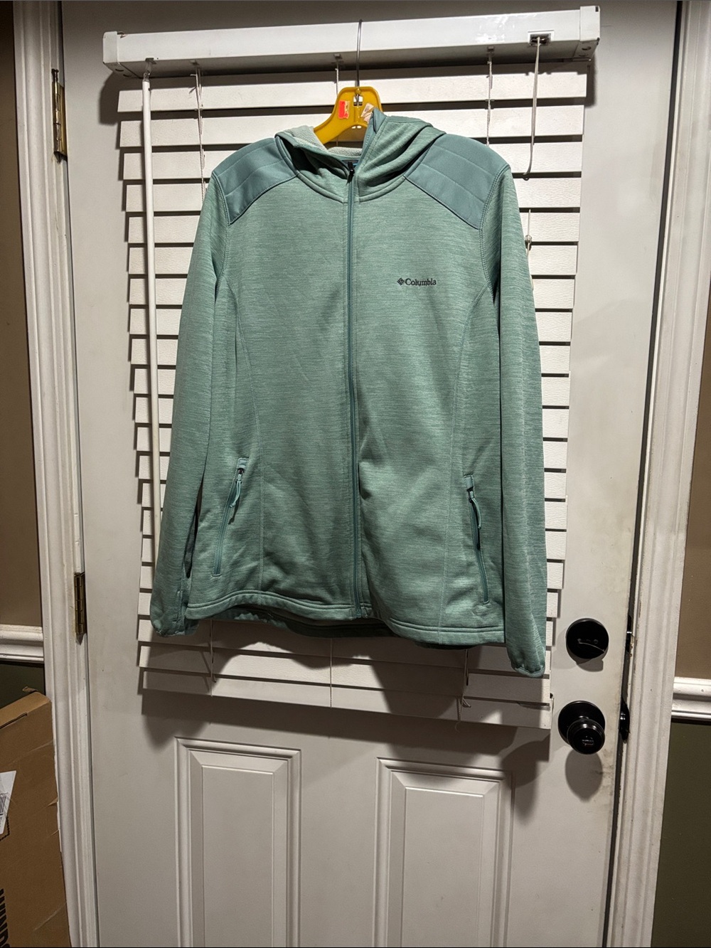Columbia Women's Mint Green Hooded Full-Zip Ski Jacket